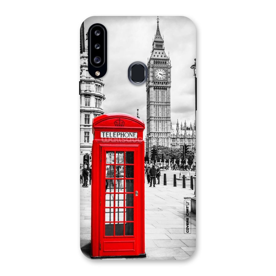 Telephone Booth Back Case for Samsung Galaxy A20s