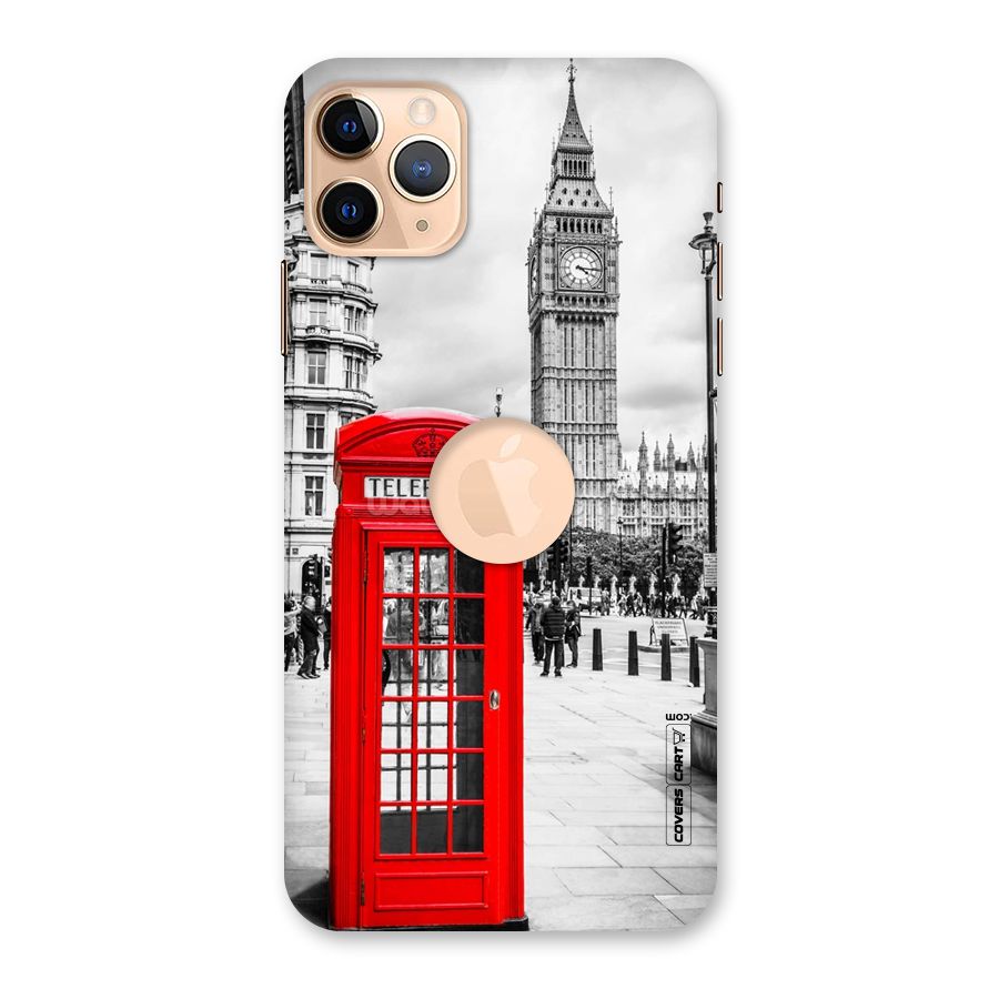 Telephone Booth Back Case for iPhone 11 Pro Max Logo Cut
