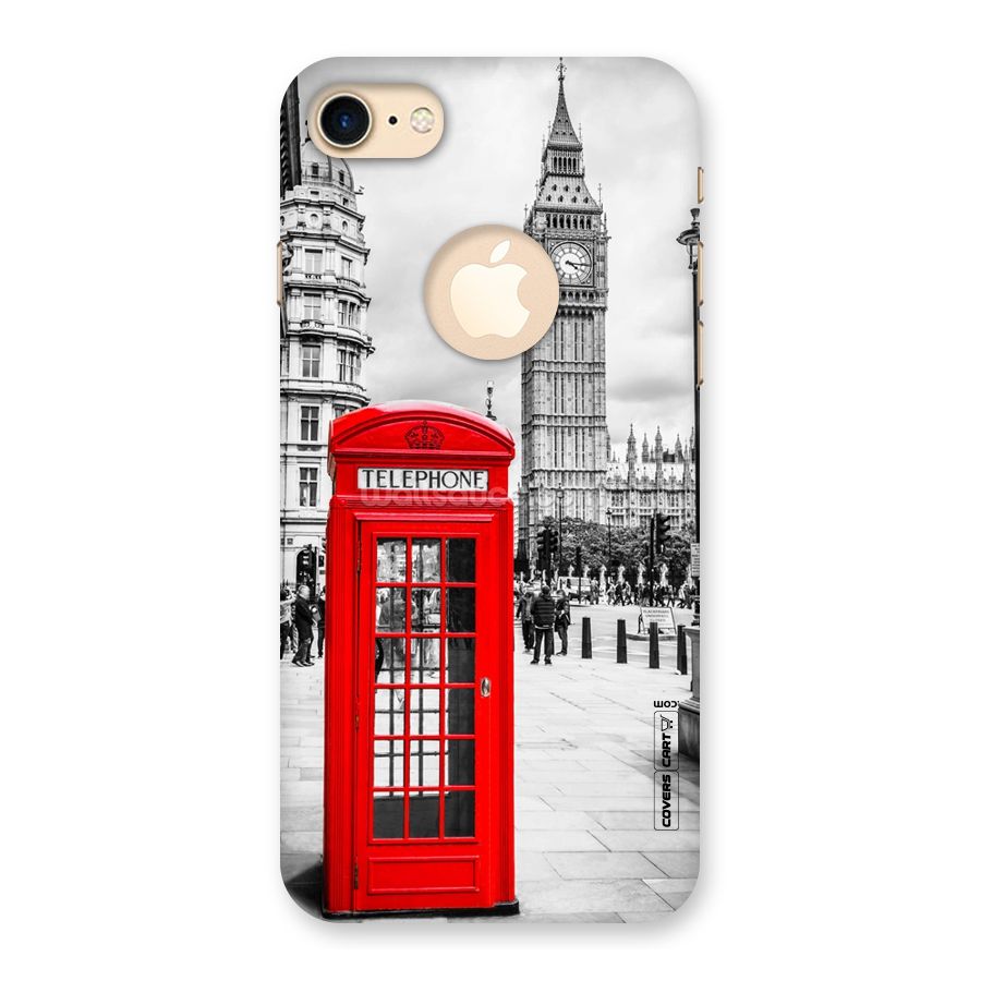 Telephone Booth Back Case for iPhone 7 Logo Cut