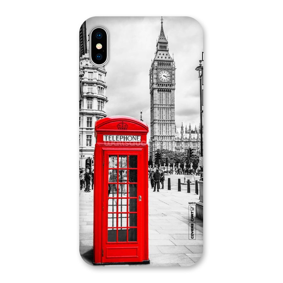 Telephone Booth Back Case for iPhone XS