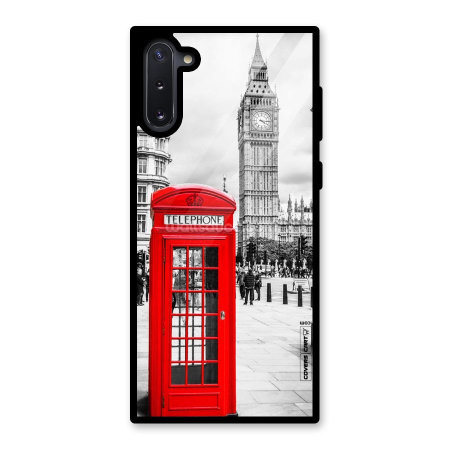 Telephone Booth Glass Back Case for Galaxy Note 10