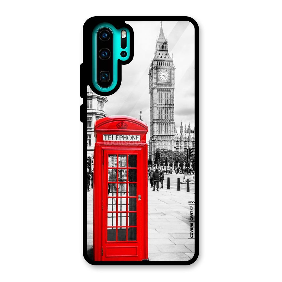 Telephone Booth Glass Back Case for Huawei P30 Pro