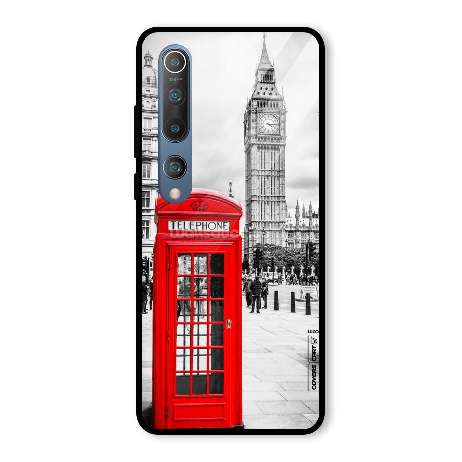 Telephone Booth Glass Back Case for Mi 10