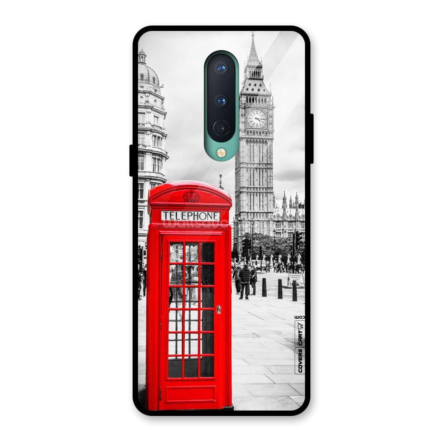Telephone Booth Glass Back Case for OnePlus 8