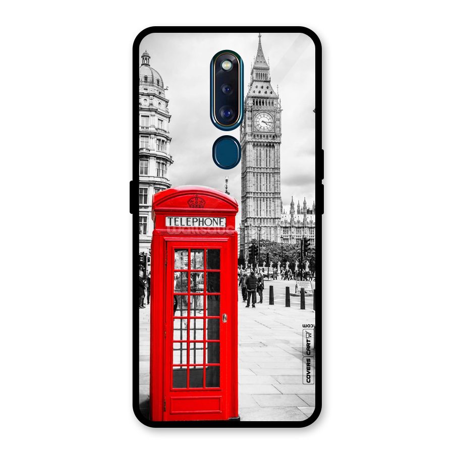Telephone Booth Glass Back Case for Oppo F11 Pro