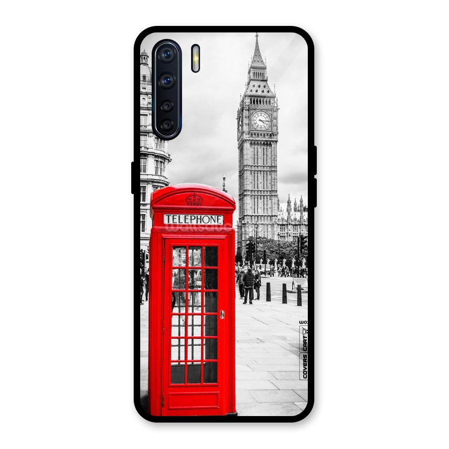 Telephone Booth Glass Back Case for Oppo F15