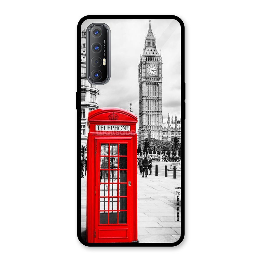 Telephone Booth Glass Back Case for Oppo Reno3 Pro