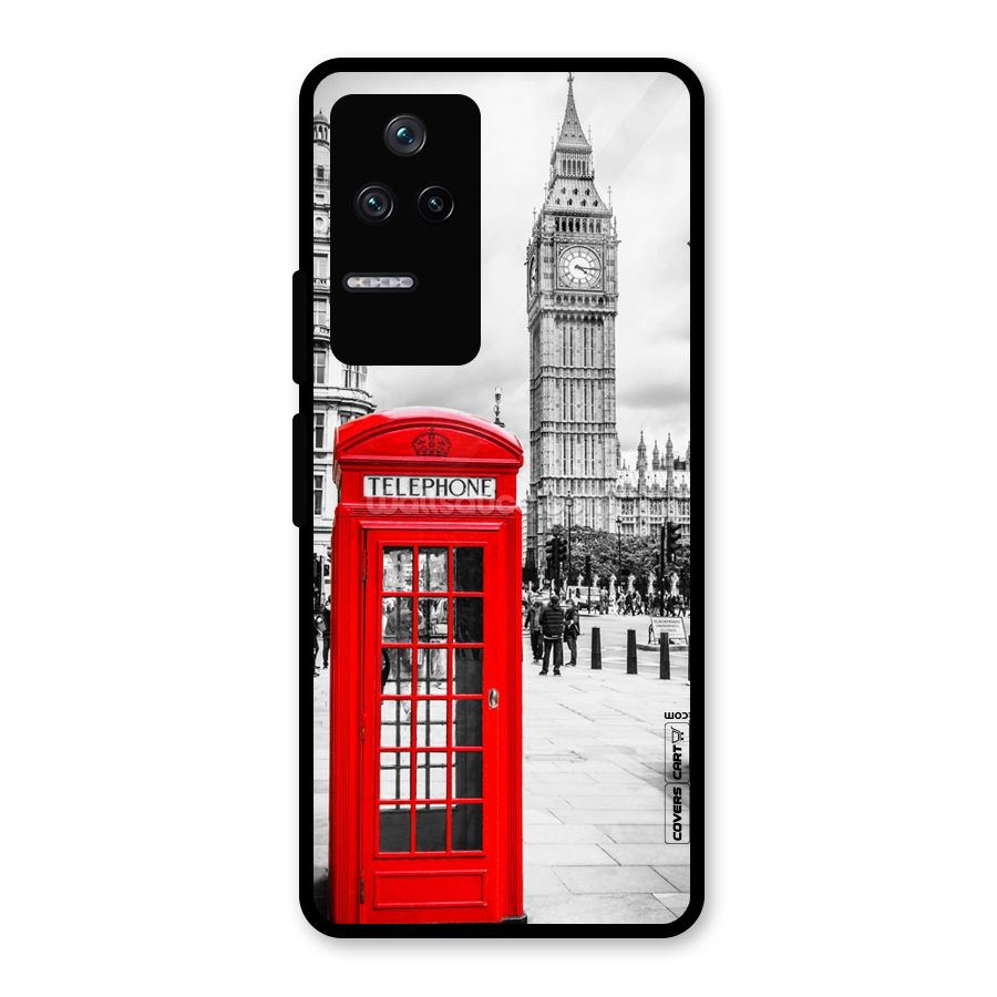 Telephone Booth Glass Back Case for Poco F4 5G
