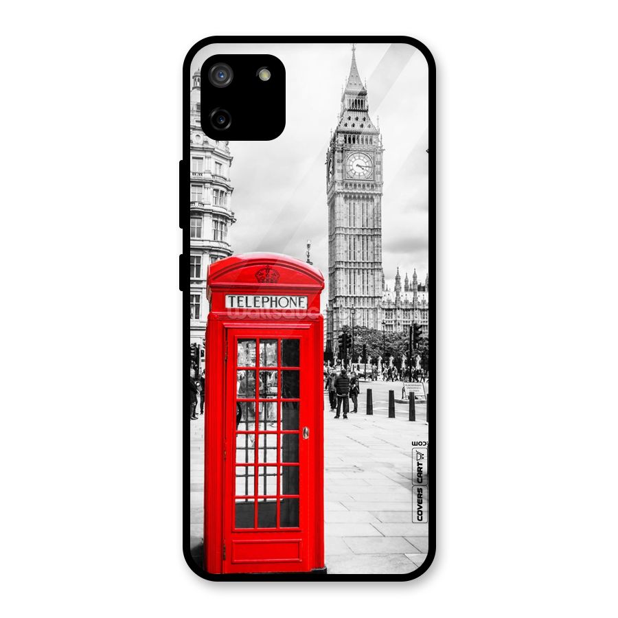 Telephone Booth Glass Back Case for Realme C11