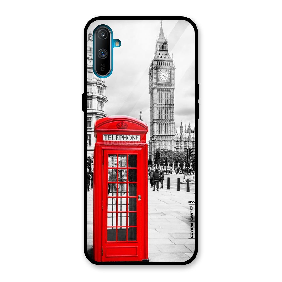 Telephone Booth Glass Back Case for Realme C3