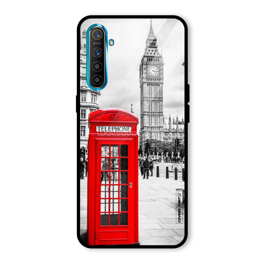 Telephone Booth Glass Back Case for Realme X2