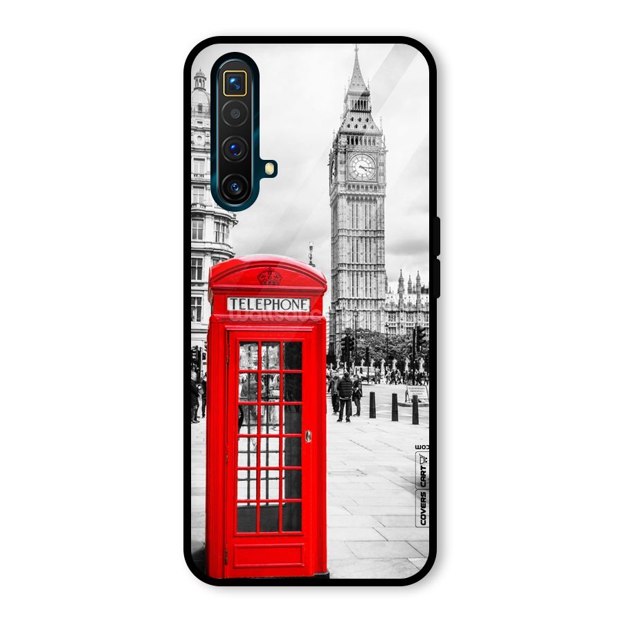 Telephone Booth Glass Back Case for Realme X3