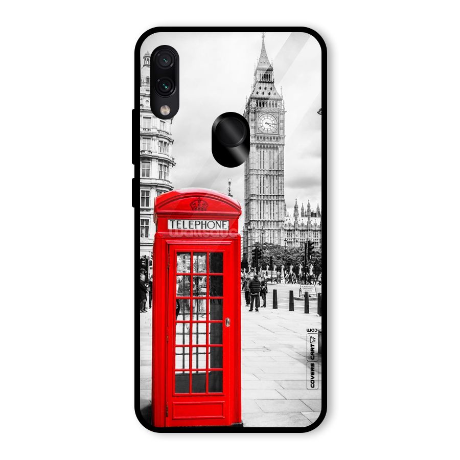 Telephone Booth Glass Back Case for Redmi Note 7 Pro
