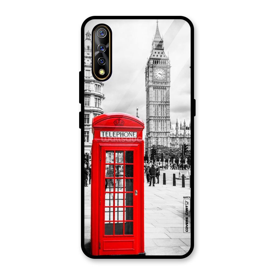 Telephone Booth Glass Back Case for Vivo S1