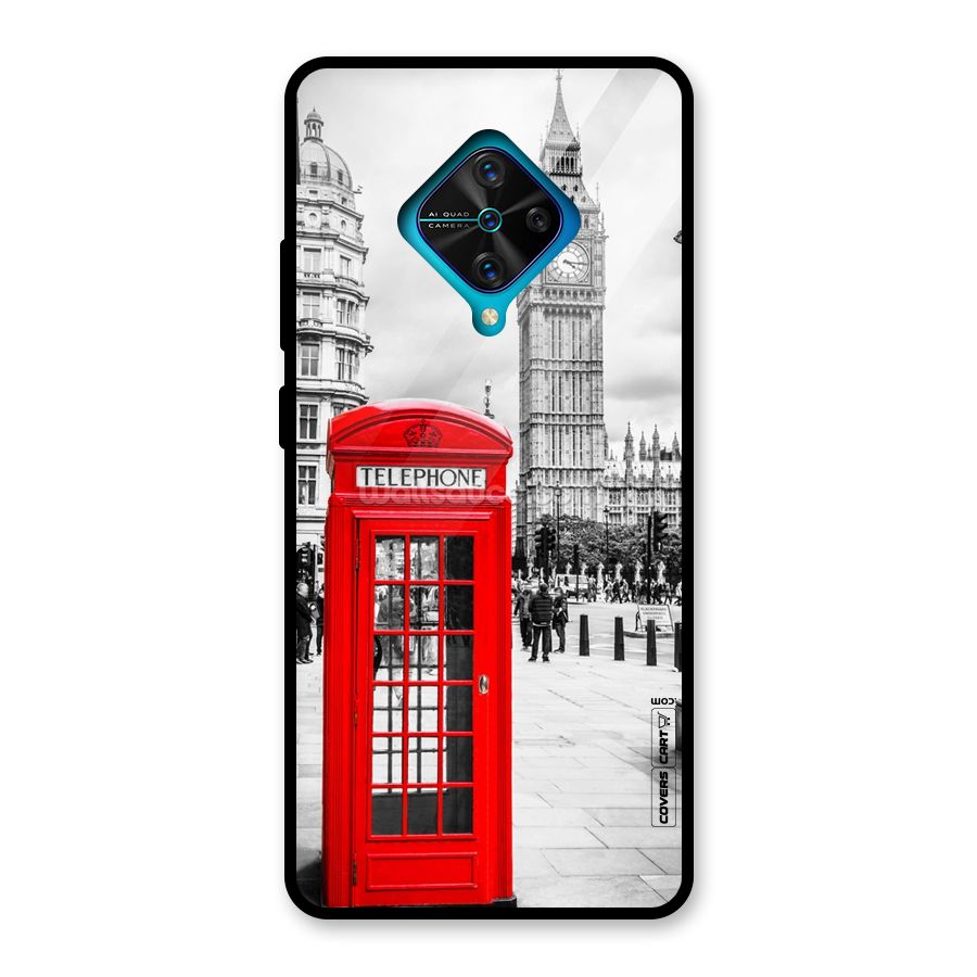Telephone Booth Glass Back Case for Vivo S1 Pro