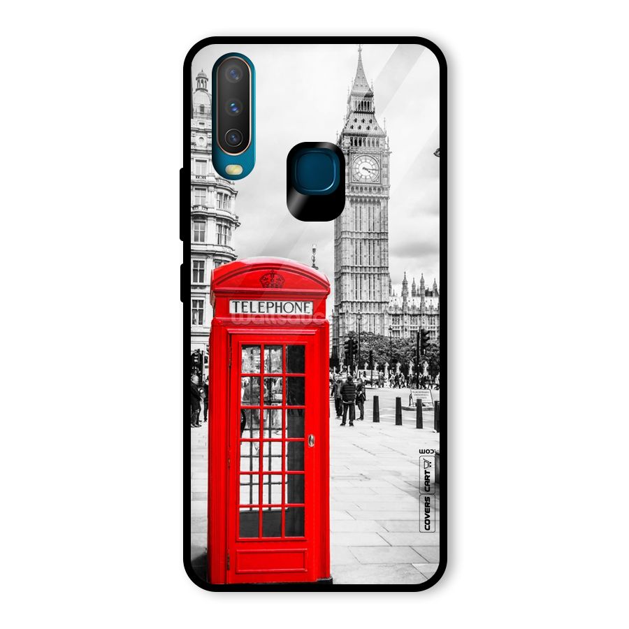 Telephone Booth Glass Back Case for Vivo Y17