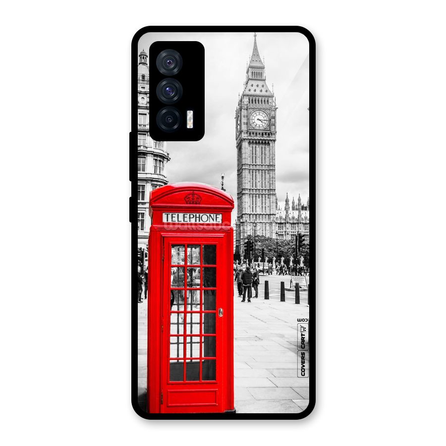 Telephone Booth Glass Back Case for Vivo iQOO 7 5G
