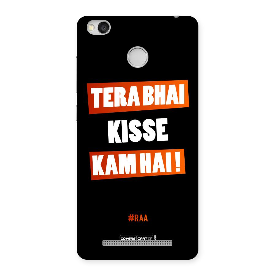 Tera Bhai Raftaar Back Case for Redmi 3S Prime