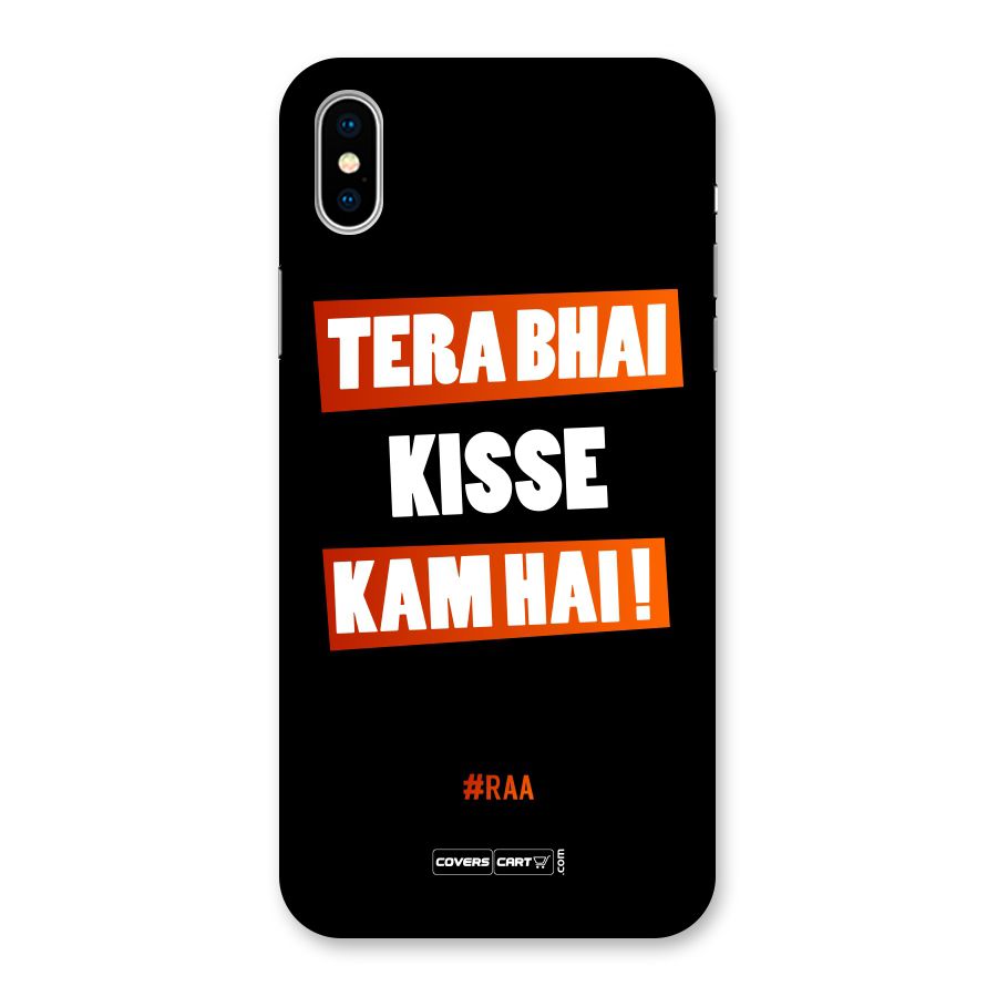 Tera Bhai Raftaar Back Case for iPhone XS