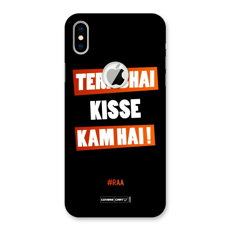 Tera Bhai Raftaar Back Case for iPhone XS Logo Cut