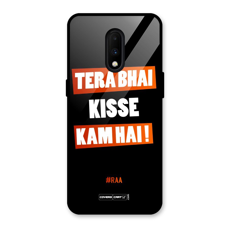 Tera Bhai Raftaar Glass Back Case for OnePlus 7