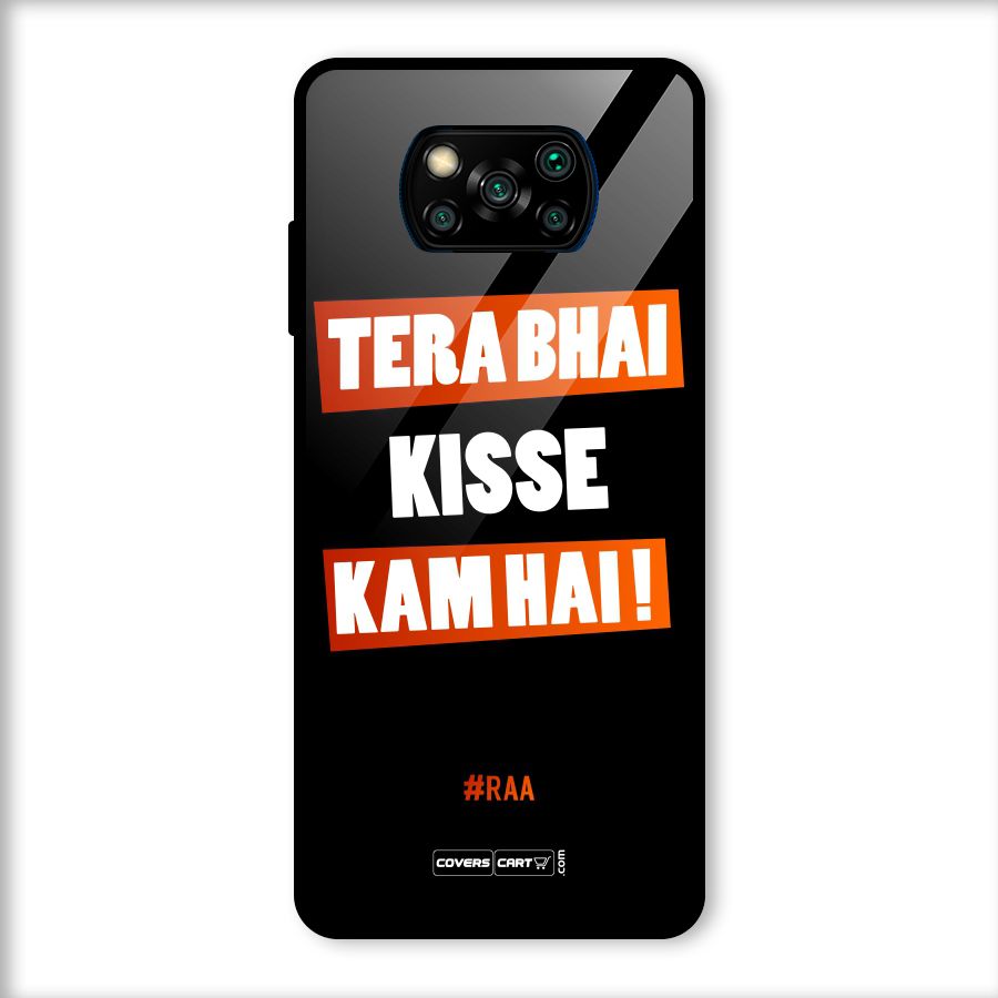 Tera Bhai Raftaar Glass Back Case for Poco X3
