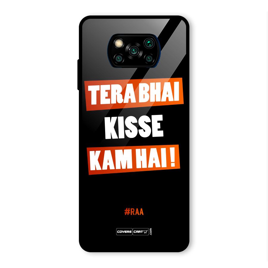 Tera Bhai Raftaar Glass Back Case for Poco X3 Pro