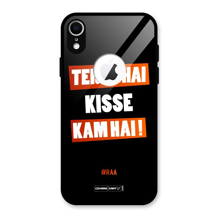 Tera Bhai Raftaar Glass Back Case for iPhone XR Logo Cut
