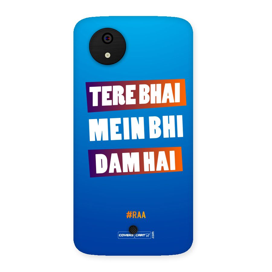 Tere Bhai Me Bhi Dam Hai Back Case for Micromax Canvas A1