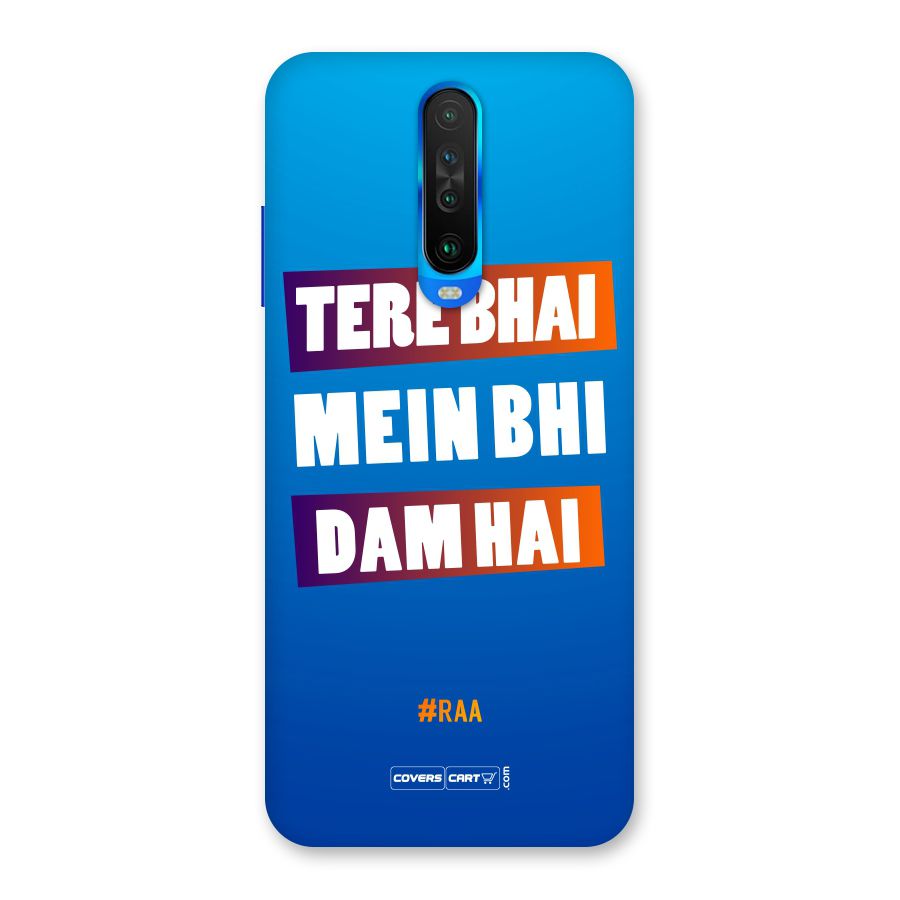 Tere Bhai Me Bhi Dam Hai Back Case for Poco X2