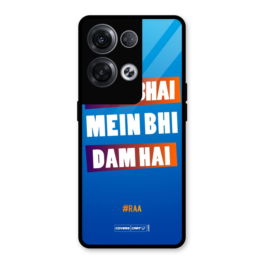 Tere Bhai Me Bhi Dam Hai Glass Back Case for Oppo Reno8 Pro 5G