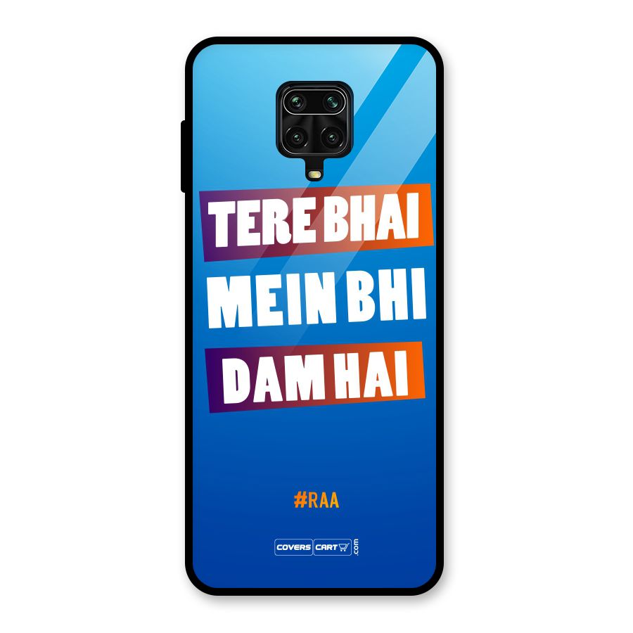 Tere Bhai Me Bhi Dam Hai Glass Back Case for Poco M2 Pro