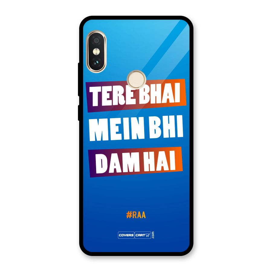 Tere Bhai Me Bhi Dam Hai Glass Back Case for Redmi Note 5 Pro