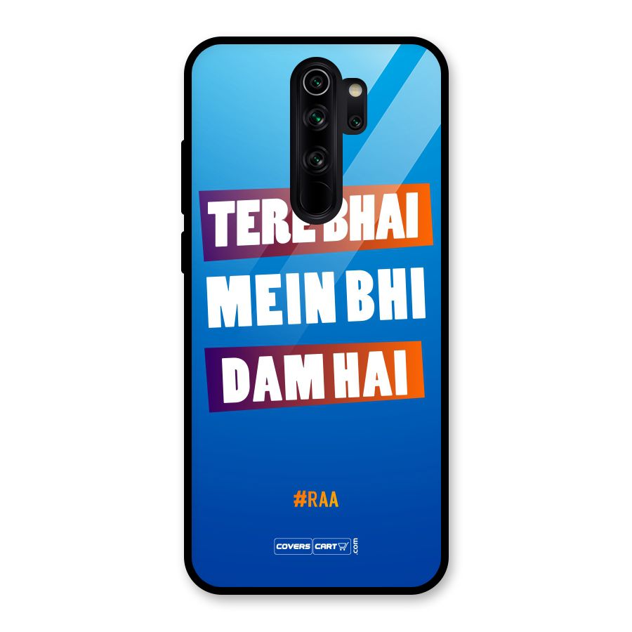 Tere Bhai Me Bhi Dam Hai Glass Back Case for Redmi Note 8 Pro