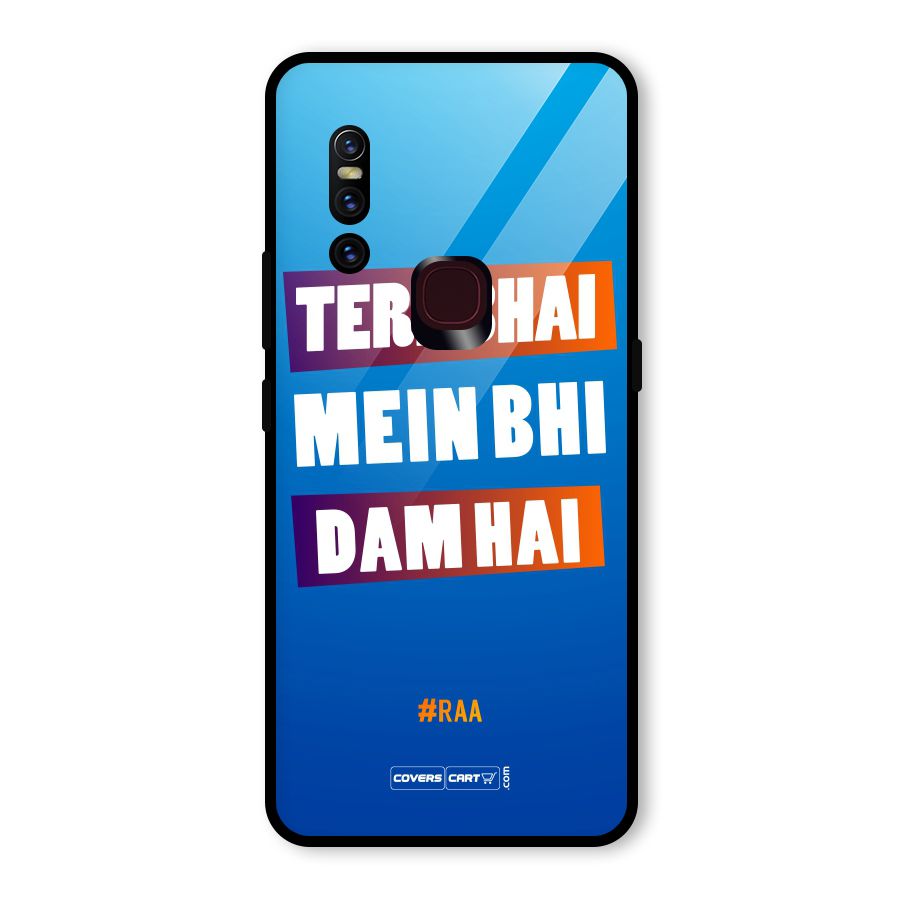 Tere Bhai Me Bhi Dam Hai Glass Back Case for Vivo V15