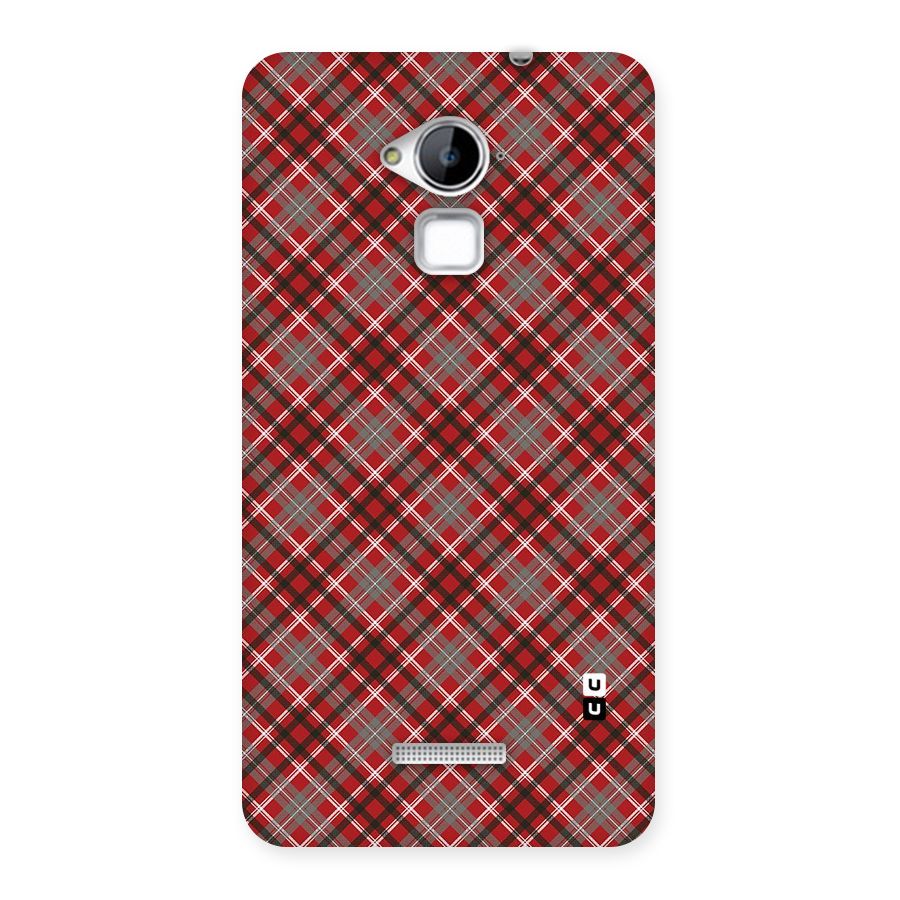 Textile Check Pattern Back Case for Coolpad Note 3
