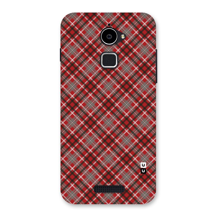 Textile Check Pattern Back Case for Coolpad Note 3 Lite