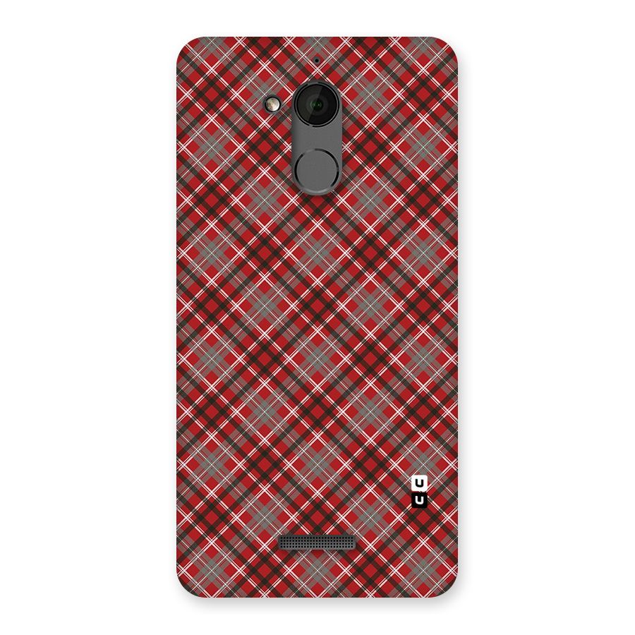 Textile Check Pattern Back Case for Coolpad Note 5