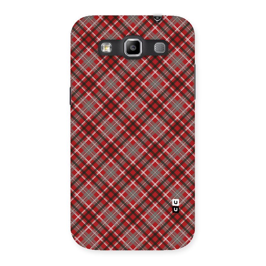 Textile Check Pattern Back Case for Galaxy Grand Quattro