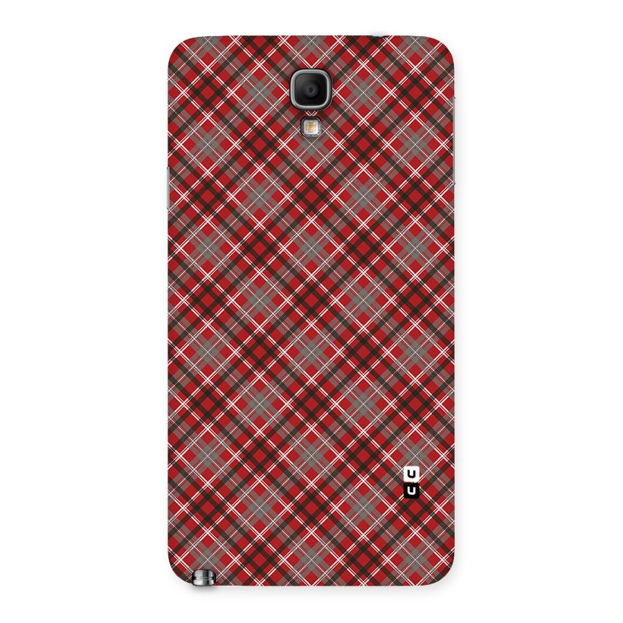 Textile Check Pattern Back Case for Galaxy Note 3 Neo