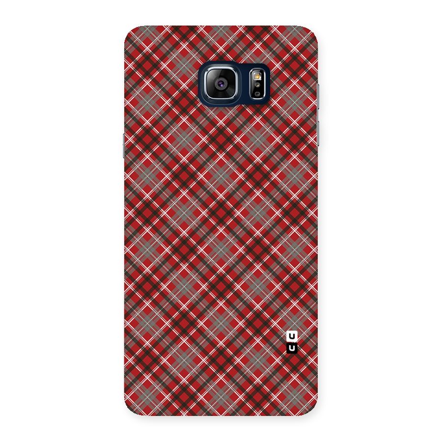 Textile Check Pattern Back Case for Galaxy Note 5