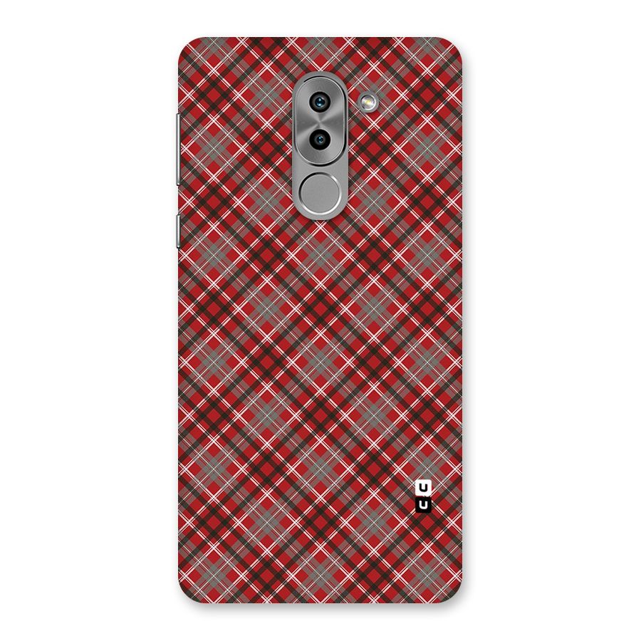 Textile Check Pattern Back Case for Honor 6X