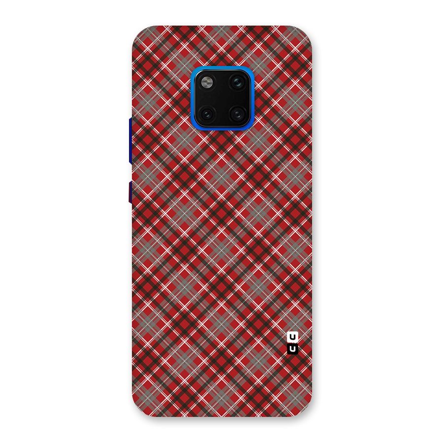 Textile Check Pattern Back Case for Huawei Mate 20 Pro