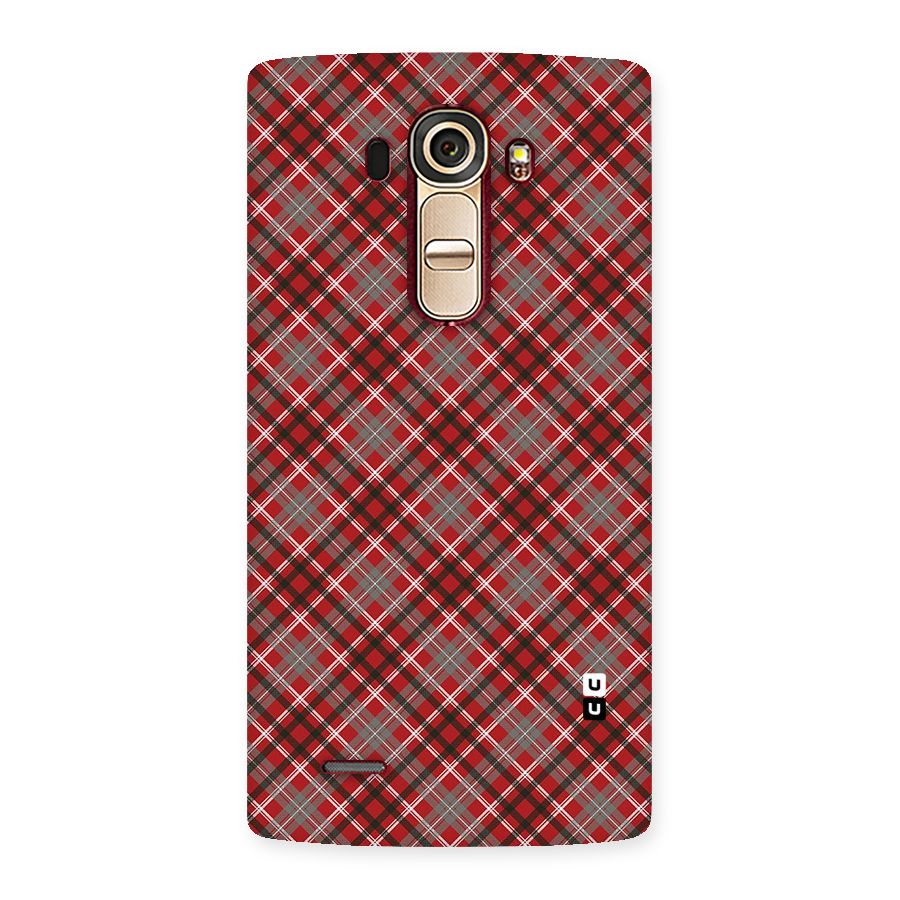 Textile Check Pattern Back Case for LG G4