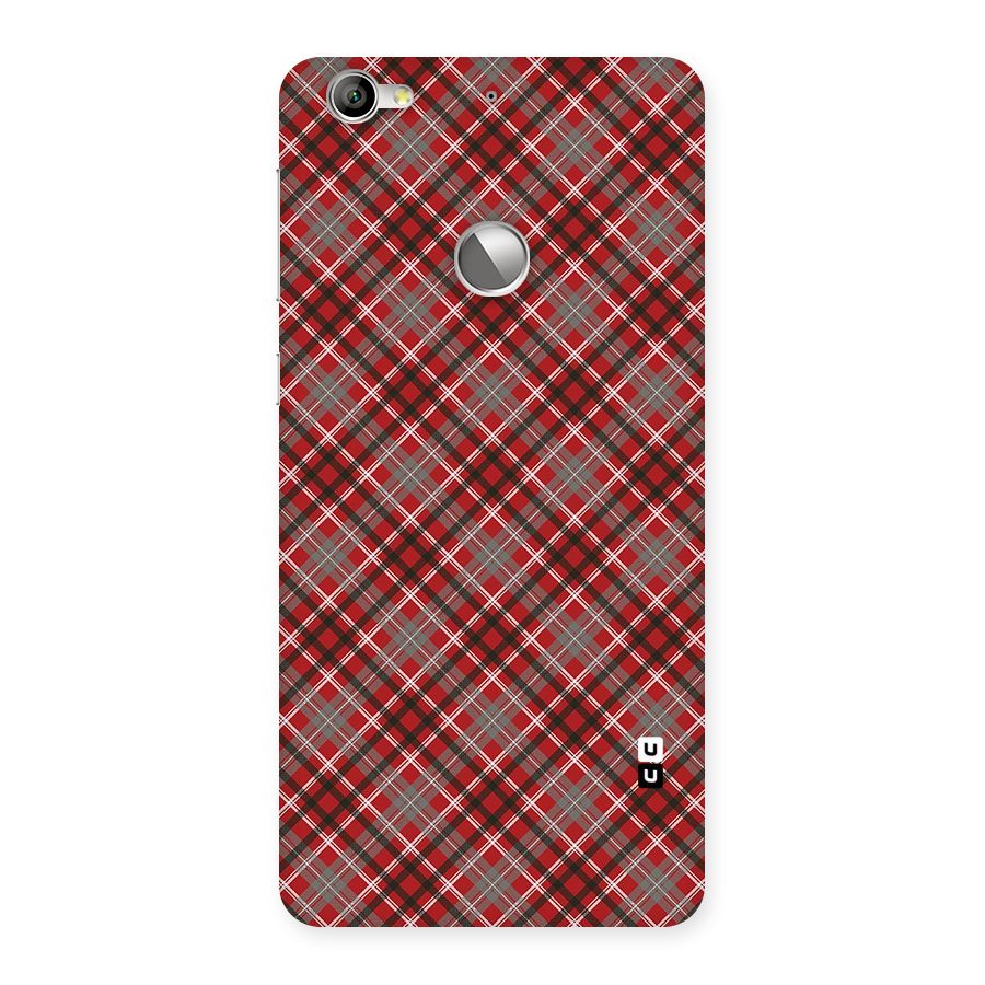 Textile Check Pattern Back Case for LeTV Le 1s