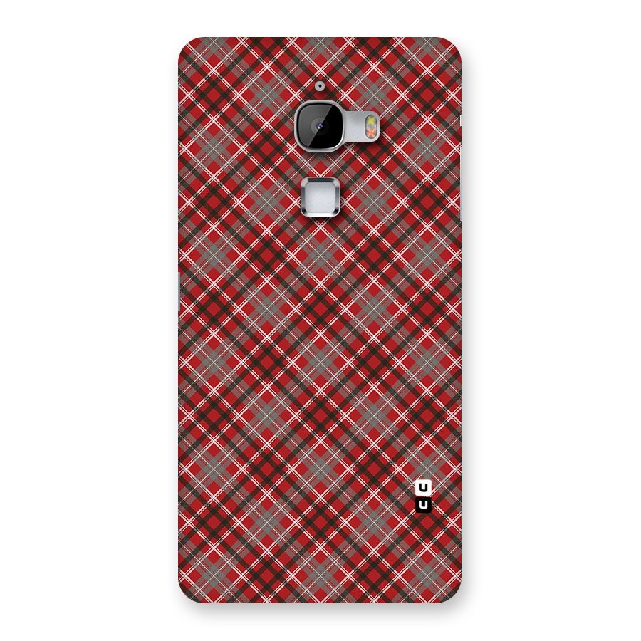 Textile Check Pattern Back Case for LeTv Le Max