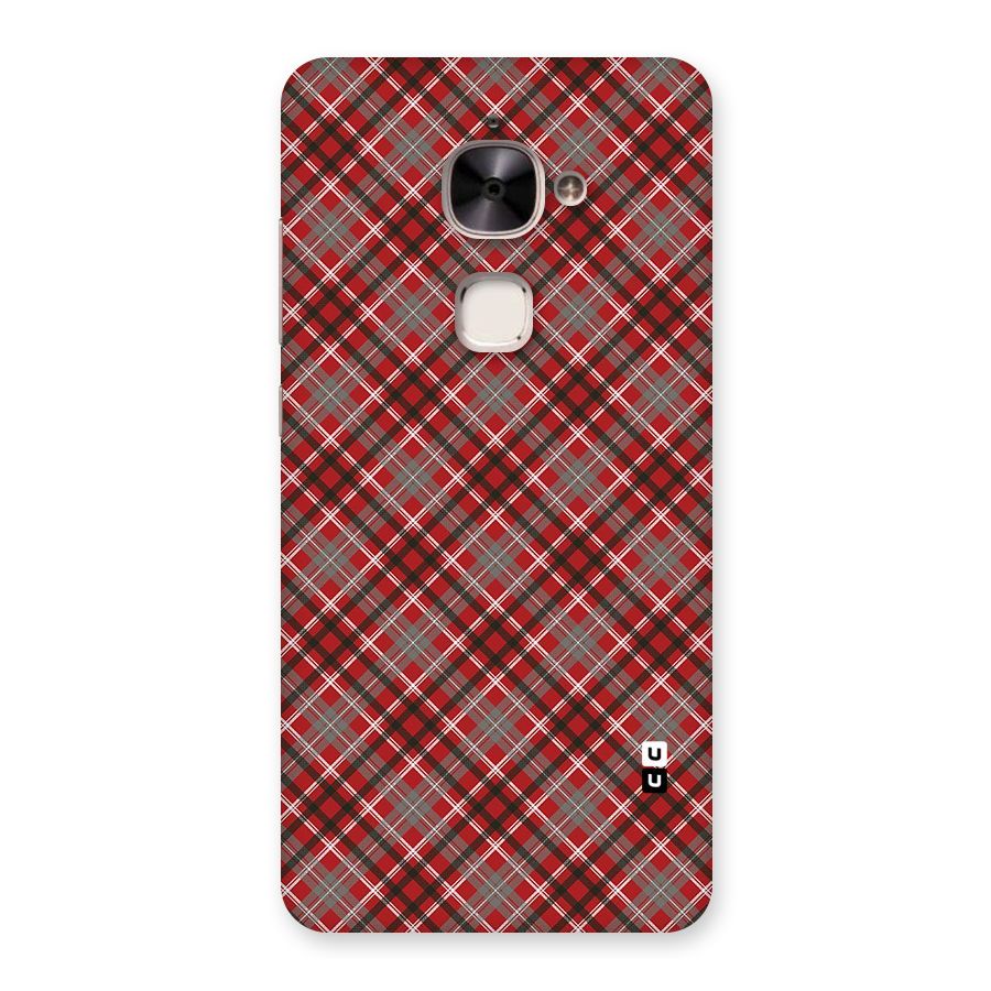 Textile Check Pattern Back Case for Le 2