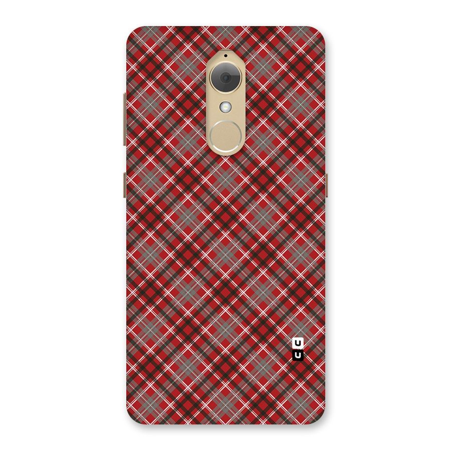 Textile Check Pattern Back Case for Lenovo K8