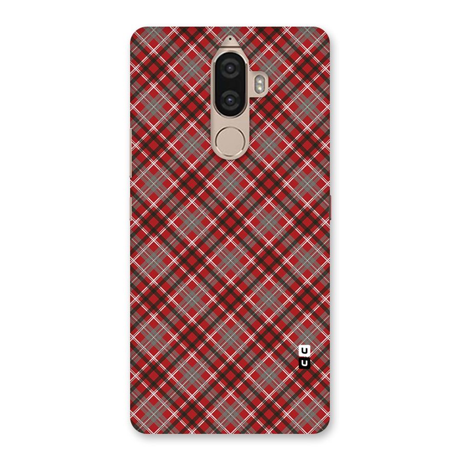 Textile Check Pattern Back Case for Lenovo K8 Note