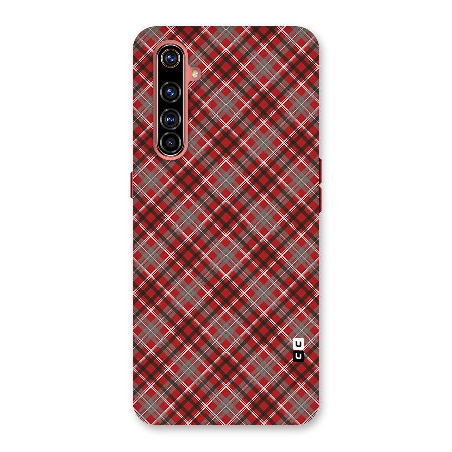 Textile Check Pattern Back Case for Realme X50 Pro